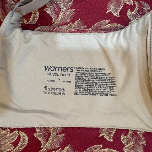 Warners All You Need Bra-Tan Women's L - Picture 6 of 6